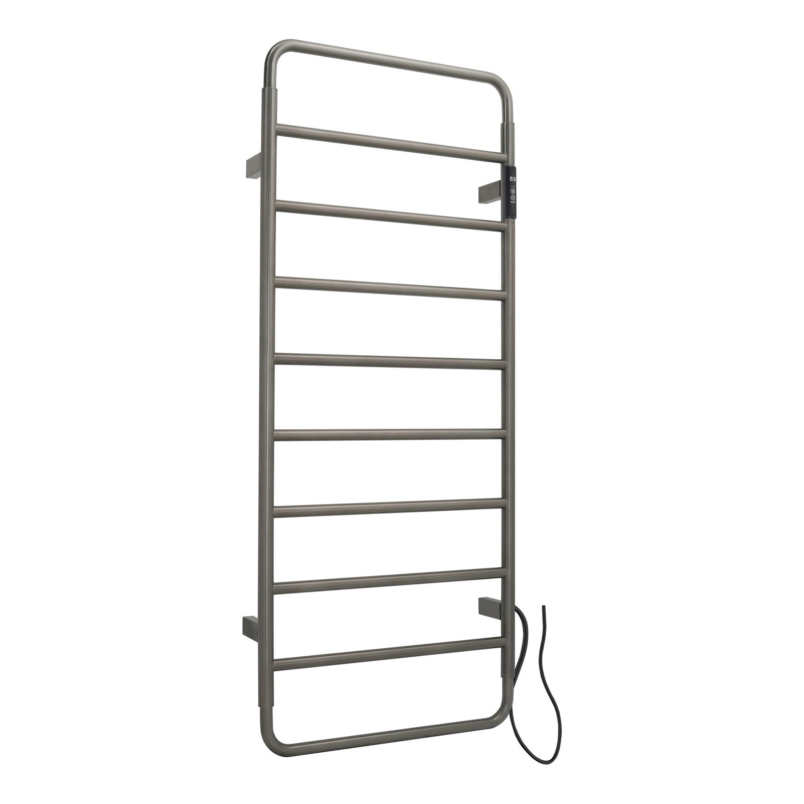 JTP Aero Electric Towel Rail – Brushed Black – Various Size - 1130mm x 475mm