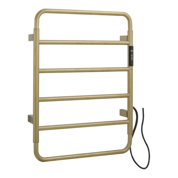 JTP Aero Electric Towel Rail - Brushed Brass - Various Size