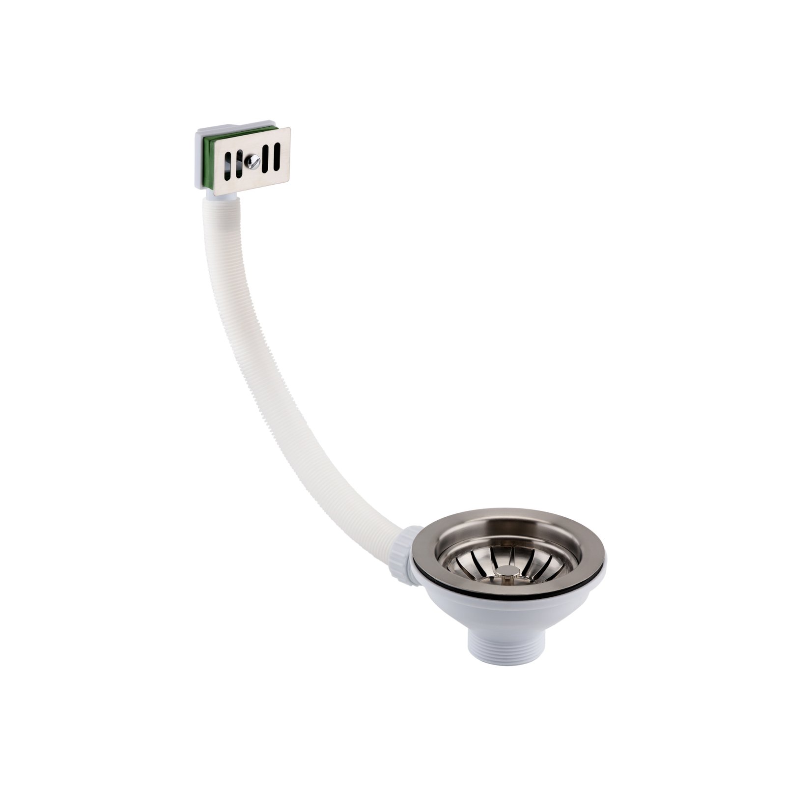 JTP Basket Square Strainer Waste Overflow – Various Colour - Stainless Steel