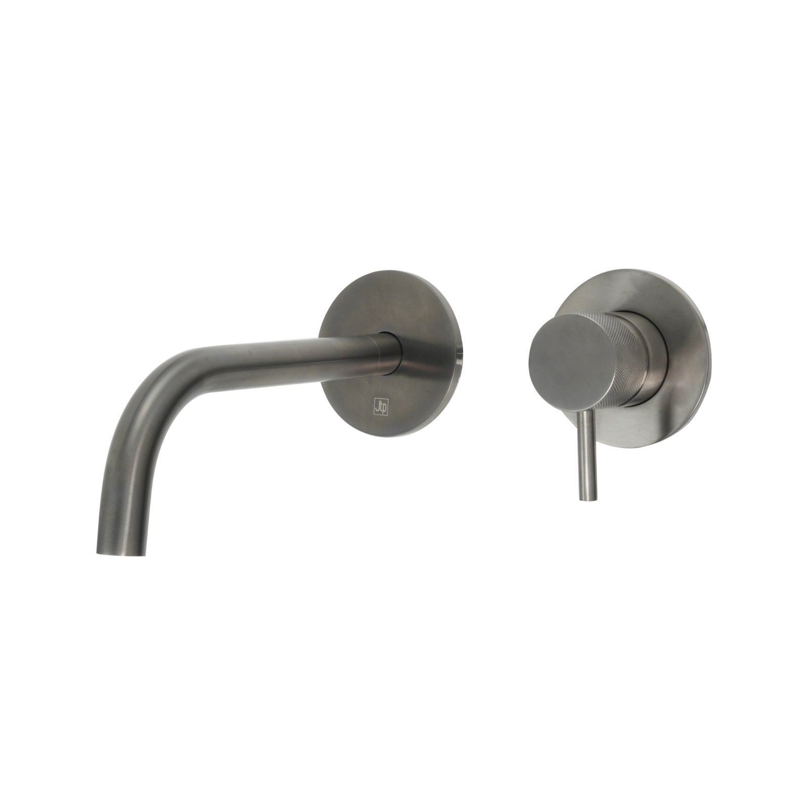 JTP Vos Single Lever Basin Mixer Tap – 200mm Reach Spout With Designer Handle – Various Colour - Brushed Black