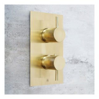 JTP Vos 2 Outlet Thermostatic Concealed Shower Valve With Designer Handle - Various Colour - Image 5