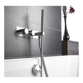 JTP Florence 2 Outlet Thermostatic Concealed Shower Valve & Designer Handset Chrome - Image 4