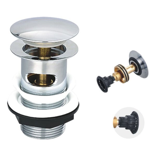 JTP Easy Clean Click Clack Slotted Basin Waste Chrome