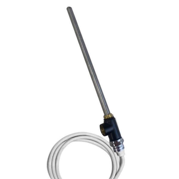 JTP Heating Element With T Piece - Matt Black - Various Watts