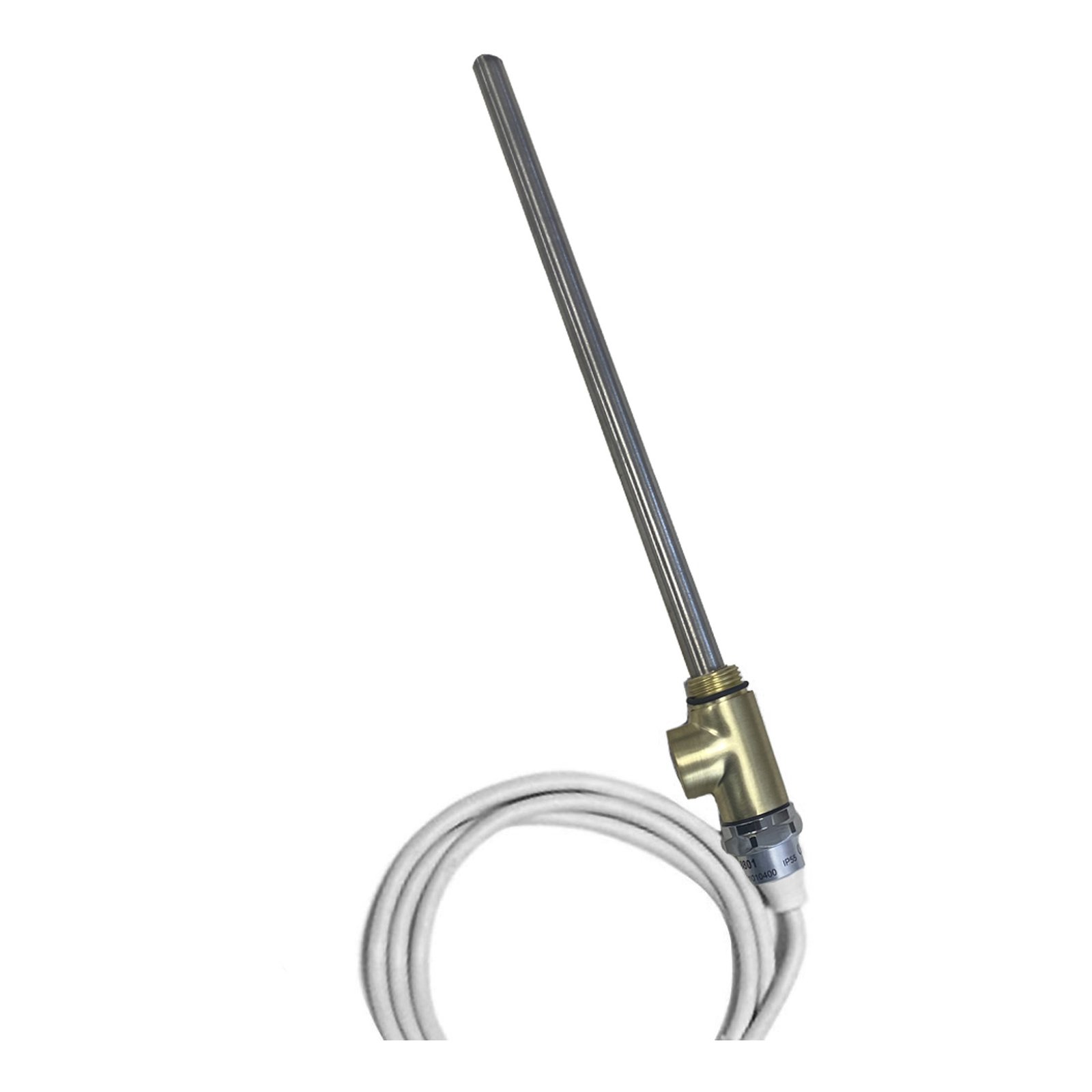 JTP Heating Element With T Piece – Brushed Brass – Various Watts - 400W
