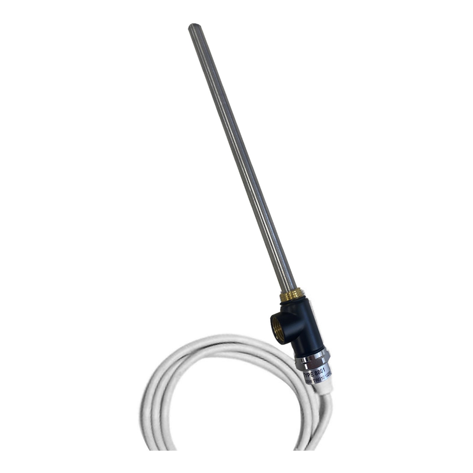 JTP Heating Element With T Piece – Matt Black – Various Watts - 400W