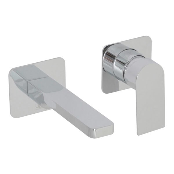 JTP Form Wall Mounted Basin Mixer Tap Chrome