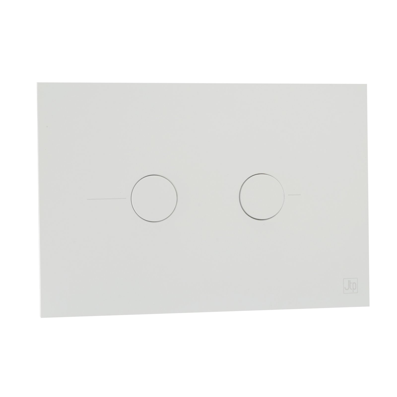 JTP Metal Pneumatic Dual Flush Plate – Various Colour - Matt White