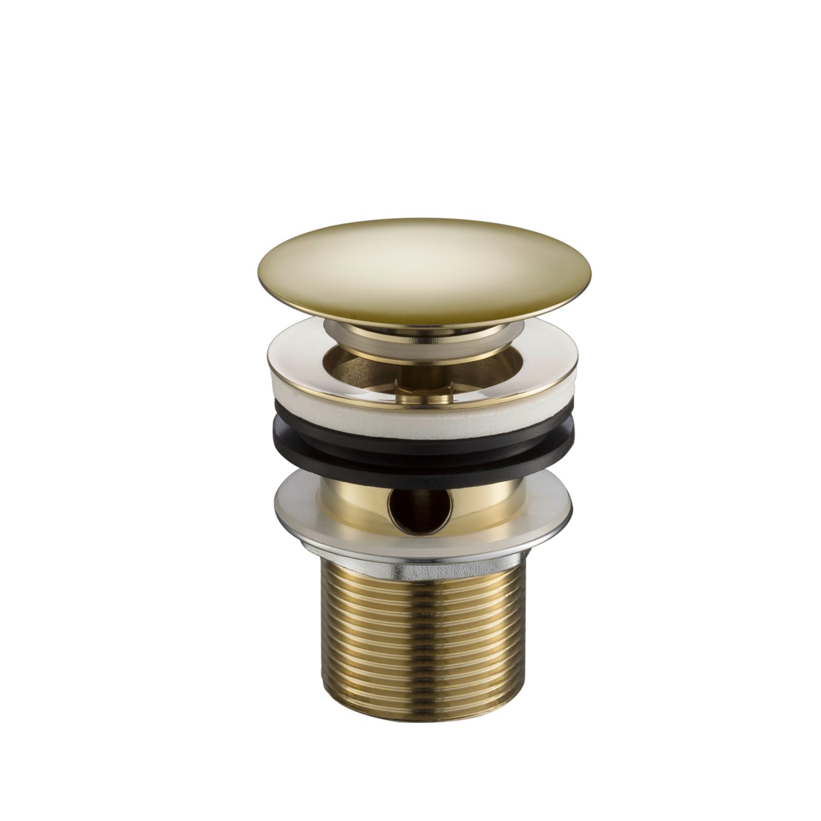 JTP Slotted Click Clack Bath Waste – Various Colour - Antique Brass