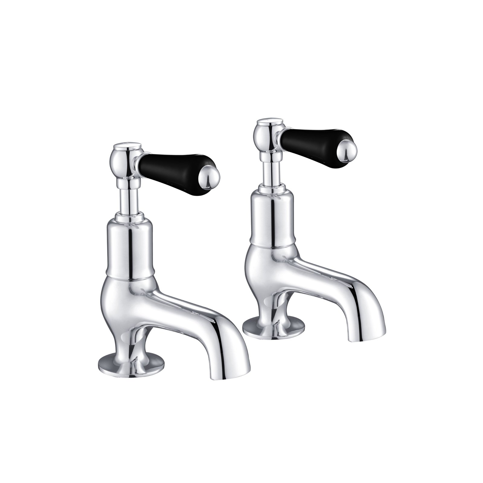 JTP Grosvenor Cloakroom Lever Basin Taps Pair – Various Colour - Matt Black