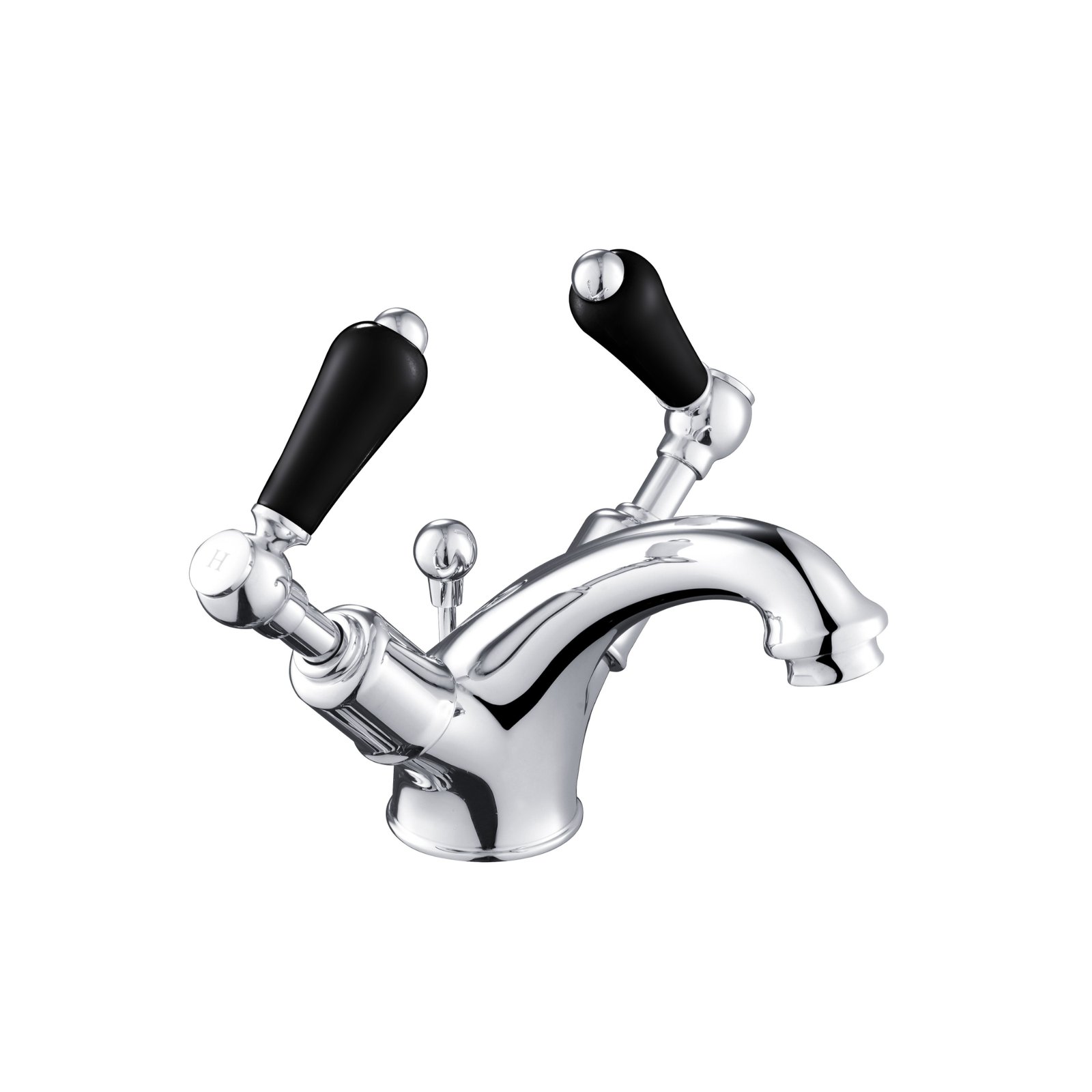 JTP Grosvenor Lever Basin Mixer Tap With Pop Up Waste – Various Colour - Matt Black