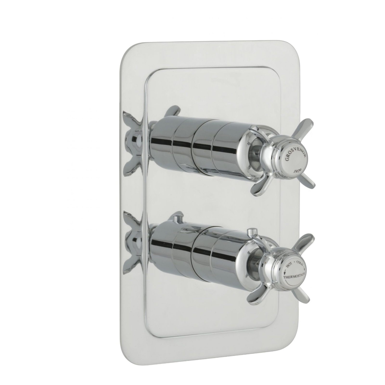 JTP Grosvenor 2 Outlet Pinch Thermostatic Concealed Shower Valve – Various Colour - Matt Black
