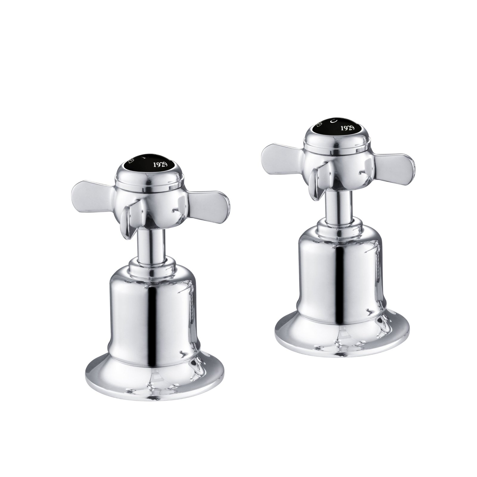 JTP Grosvenor Pinch Panel Valves Pair – Various Colour - Matt Black