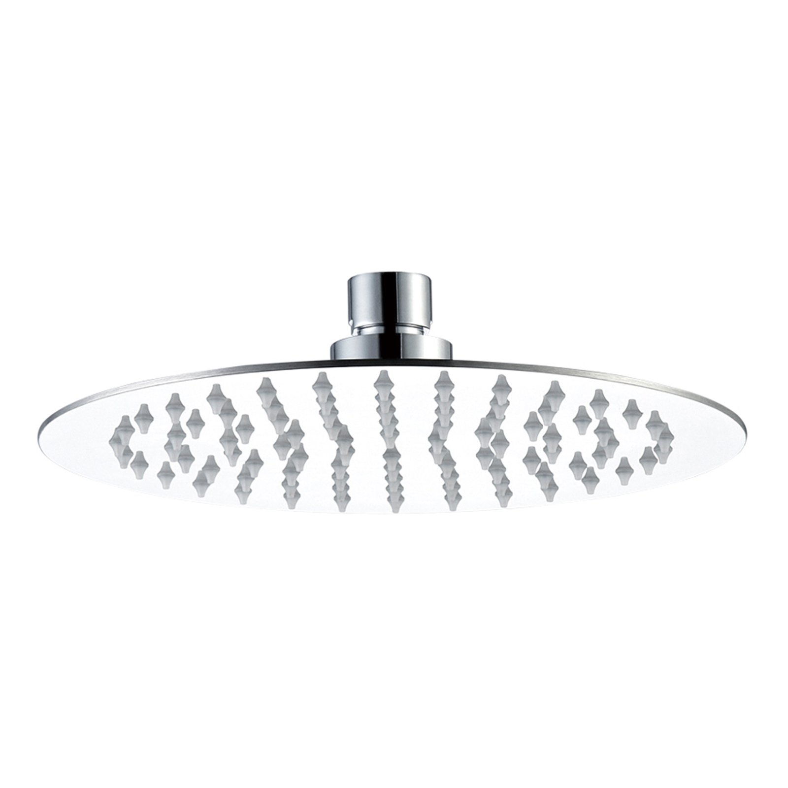 JTP Glide Ultra-Thin Round Ceiling Mounted Fixed Shower Head – Chrome – Various Diameter - 300mm
