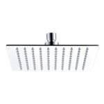 JTP Glide Ultra-Thin Square Ceiling Mounted Fixed Shower Head - Chrome - Various Diameter - Image 1