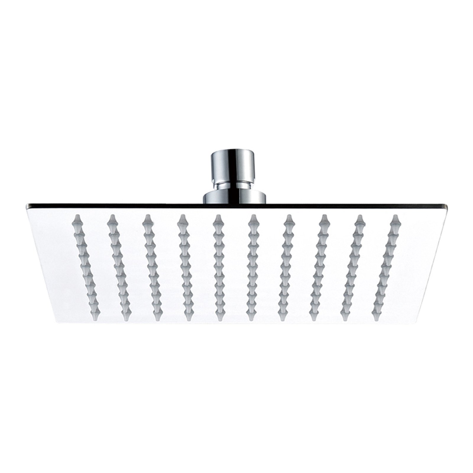 JTP Glide Ultra-Thin Square Ceiling Mounted Fixed Shower Head – Chrome – Various Diameter - 250mm