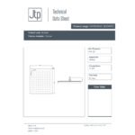 JTP Glide Ultra-Thin Square Ceiling Mounted Fixed Shower Head - Chrome - Various Diameter - Image 5