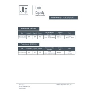 JTP Grosvenor Radiator Heated Towel Rail - Antique Brass - Various Size - Image 6
