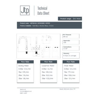 JTP Hot Boiling Filter Tap - Various Colour - Image 2