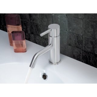 JTP Inox Basin Mixer Tap Without Pop-Up Waste Stainless Steel - Image 3