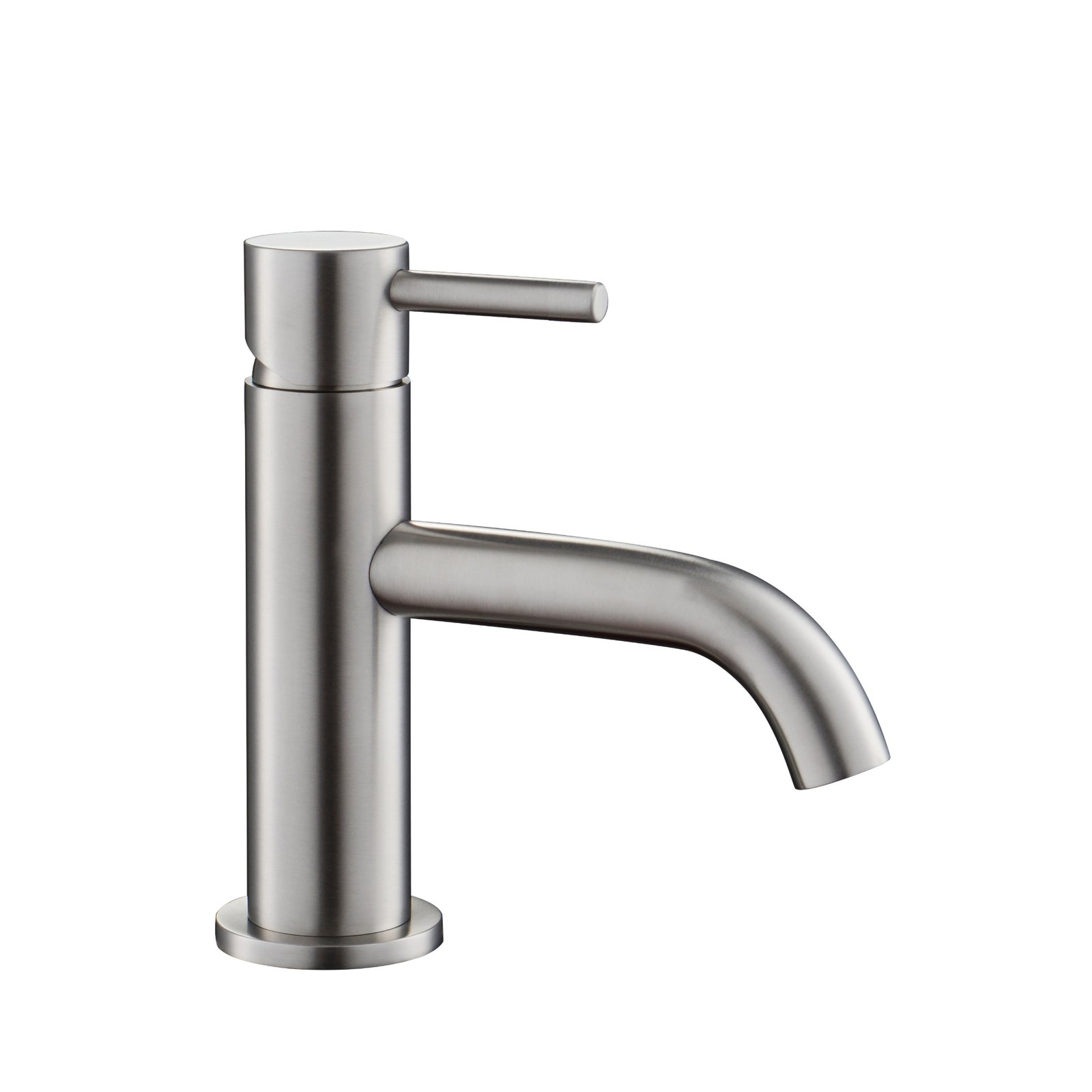 JTP Inox Mini Basin Mixer Tap Without Waste Stainless Steel