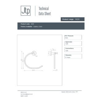 JTP Inox Towel Ring Stainless Steel - Image 2