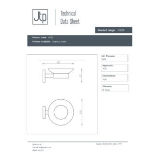 JTP Inox Soap Dish Stainless Steel - Image 2