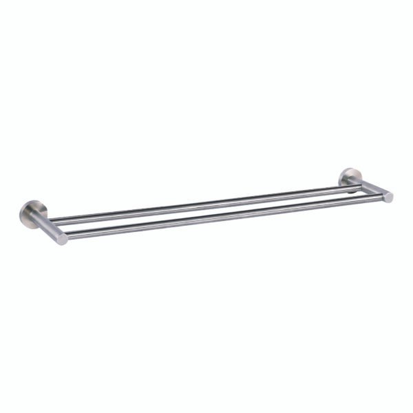 JTP Inox Double Towel Rail Stainless Steel