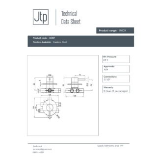 JTP Inox 4 Way Diverter Valve Stainless Steel - Image 2