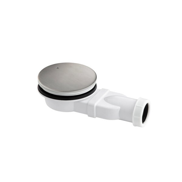 JTP Inox Slim Shower Waste 115mm Wide Stainless Steel