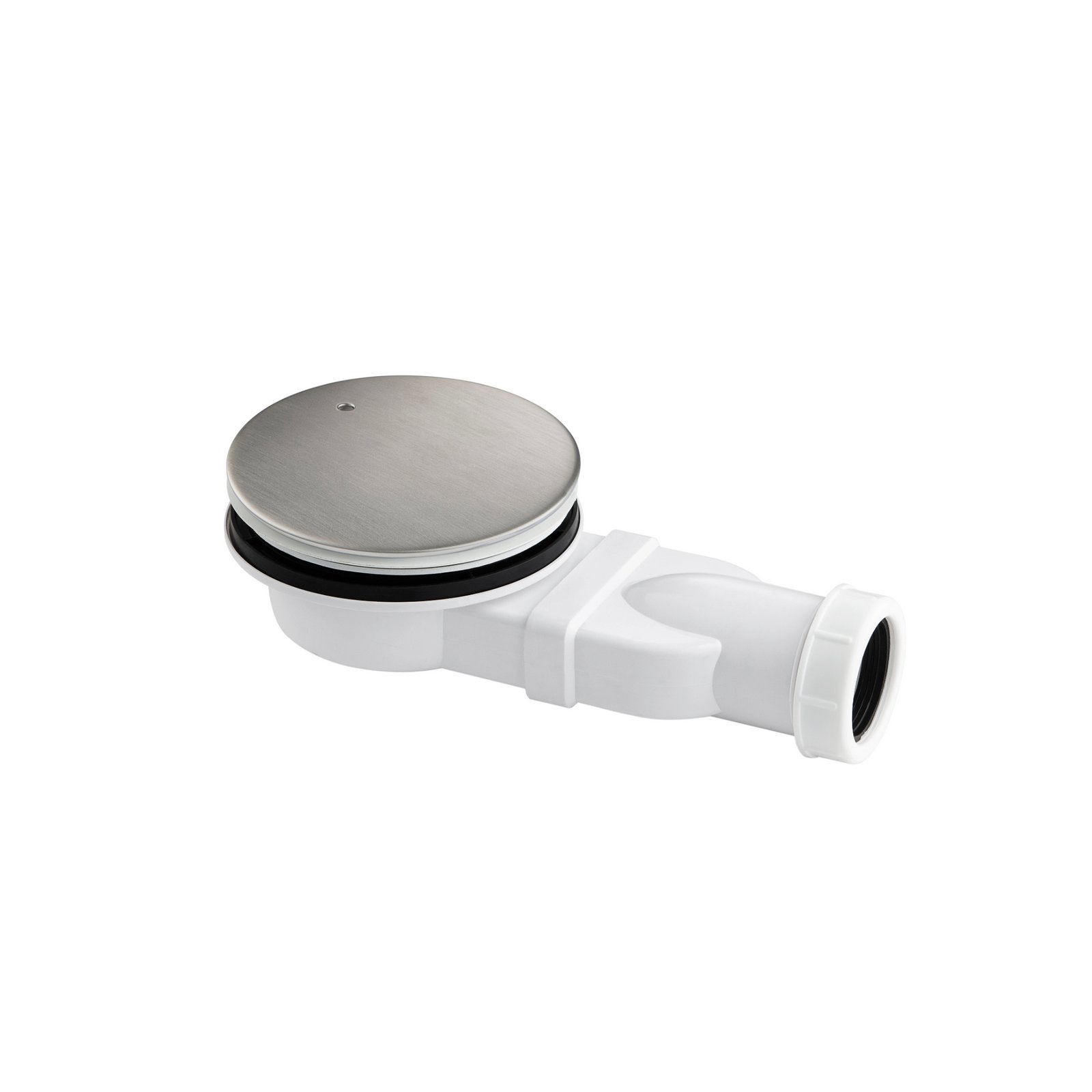 JTP Inox Slim Shower Waste 115mm Wide Stainless Steel