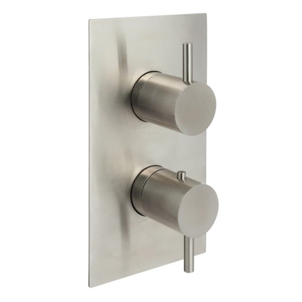 JTP Inox 1 Outlet Thermostatic Concealed Shower Valve Stainless Steel