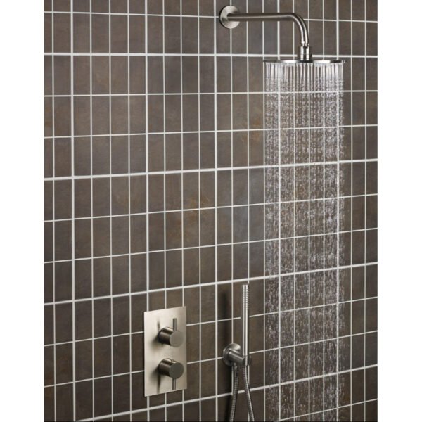 JTP Inox 1 Outlet Thermostatic Concealed Shower Valve Stainless Steel - Image 4