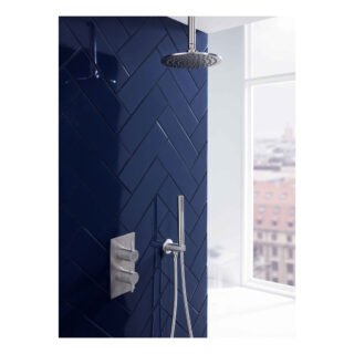 JTP Inox 3 Outlet Thermostatic Concealed Shower Valve Stainless Steel - Image 3