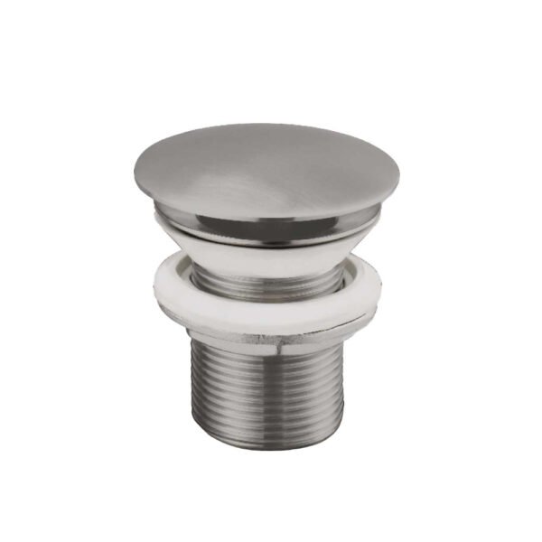 JTP Inox Slotted Click Clack Basin Waste Stainless Steel