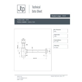 JTP Inox Bottle Trap Stainless Steel - Image 2