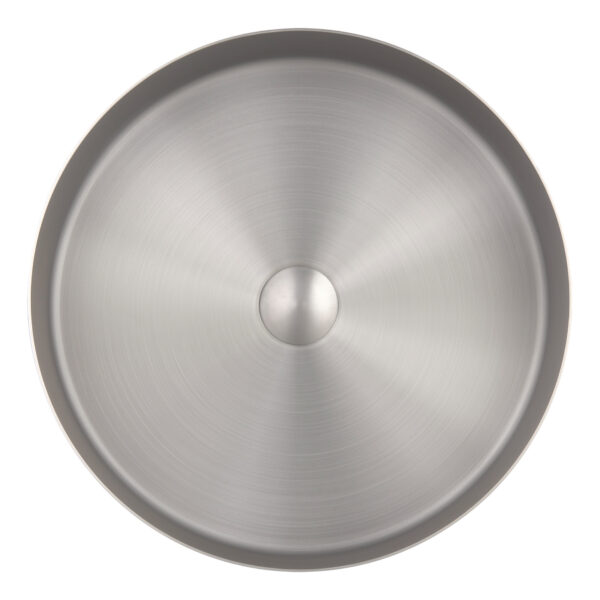 JTP Inox Round Sit On Countertop Basin 360mm X 360mm Stainless Steel
