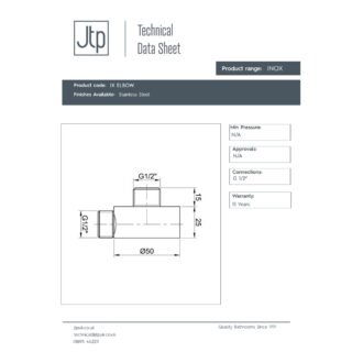 JTP Inox Luxury Elbow Stainless Steel - Image 2