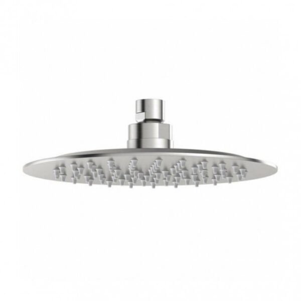 JTP Inox Glide Extra Slim Round Fixed Shower Head 300mm Diameter Stainless Steel