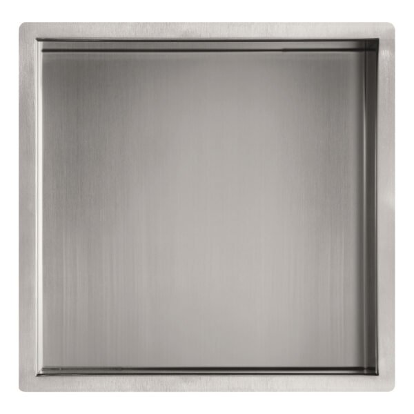 JTP Square Wall Mounted Shower Niche 300mm Wide Stainless Steel