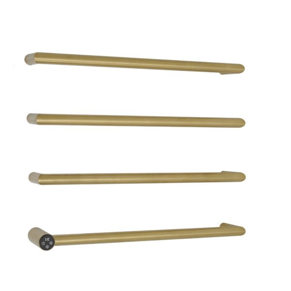 JTP Obi Electric Heated Towel Rail 600mm X 485mm Brushed Brass