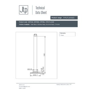 JTP Pipe Set And Flanges For Radiators Valves - Various Colour - Image 2