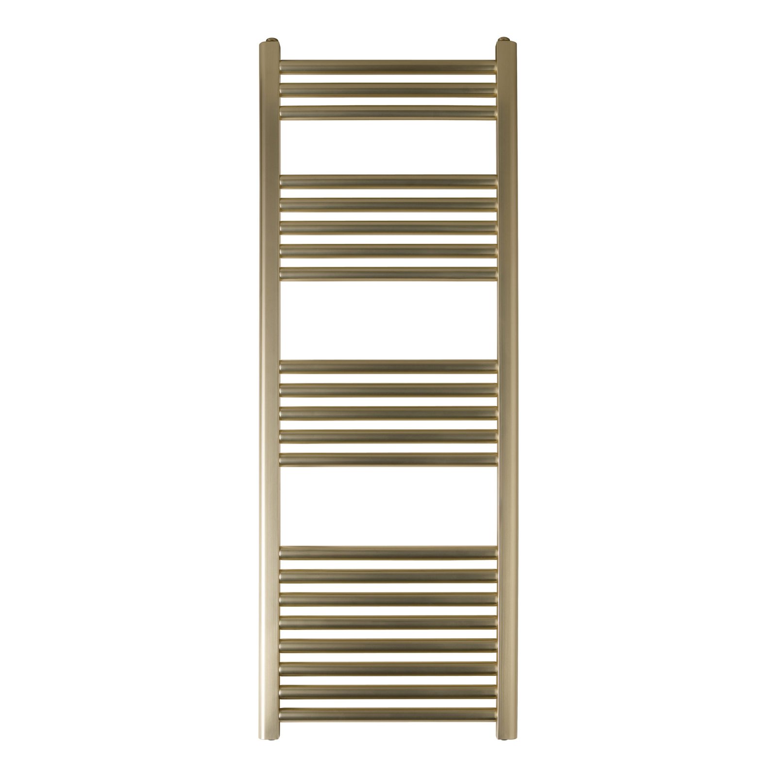 JTP Vos Straight Heated Towel Rail – Brushed Brass – Various Size - 1200mm x 400mm