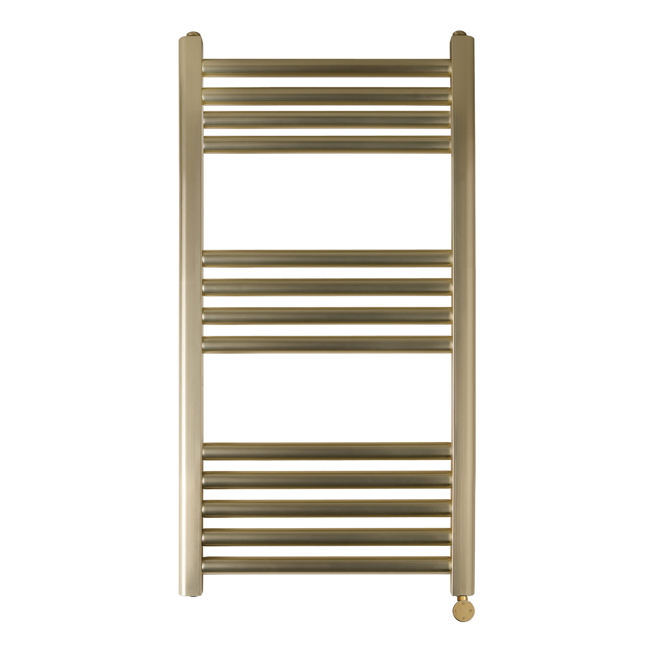 JTP Vos Electric Towel Rail – Brushed Brass – Various Size - 800mm x 400mm