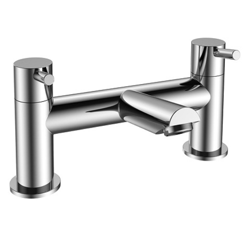 Kartell Aztec Deck Mounted Bath Filler Tap - Chrome