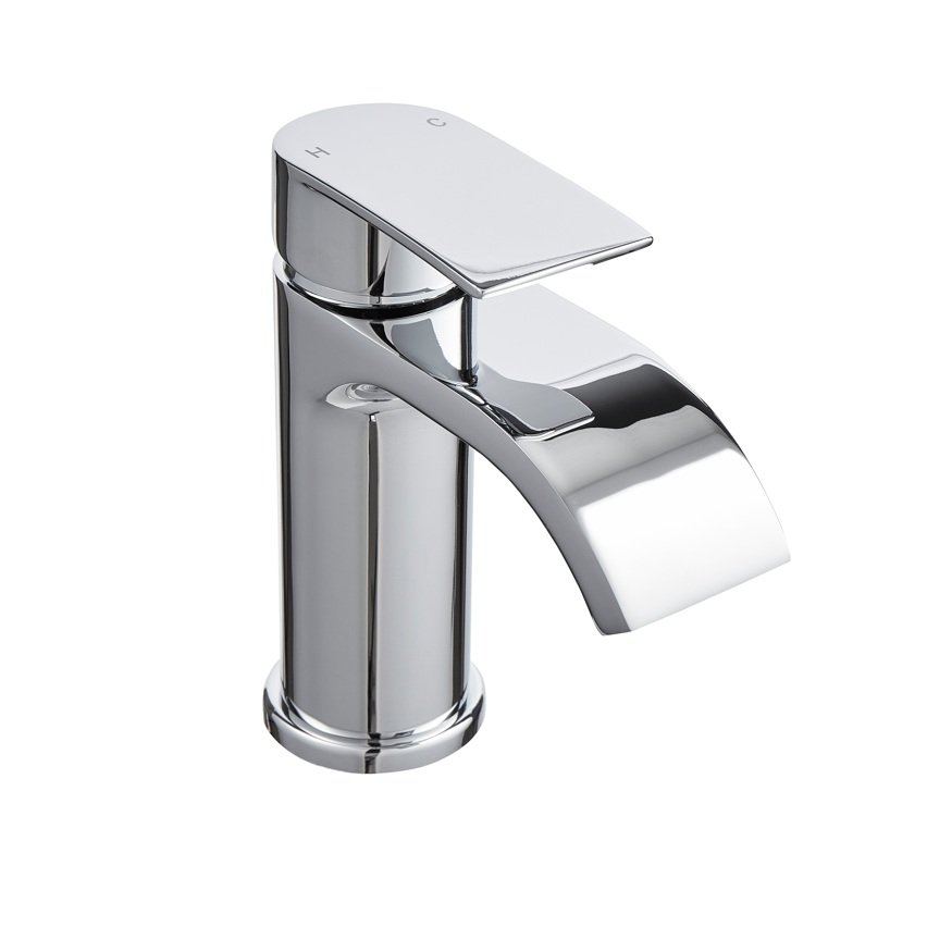 Kartell Bella Deck Mounted Mono Basin Mixer Tap With Click Waste - Chrome