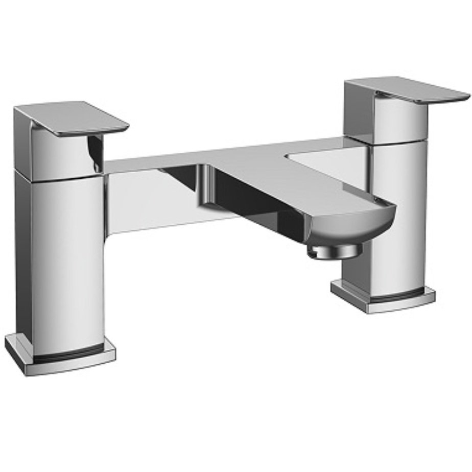 Kartell Culture Deck Mounted Bath Filler Tap - Chrome