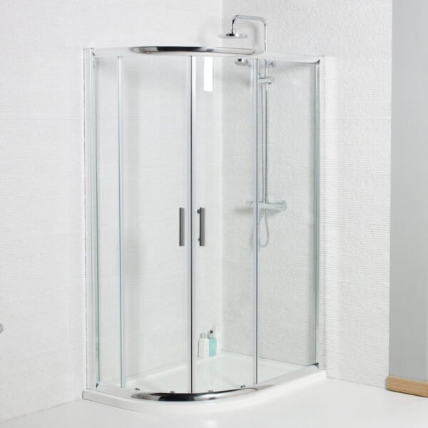 Kartell Koncept Offset Quadrant Shower Enclosure - 6mm Glass