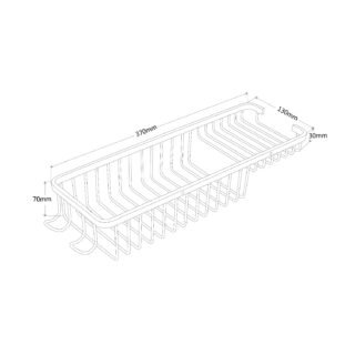 Kartell K-Vit Wire Work Soap Basket With Hook - Chrome - Image 2
