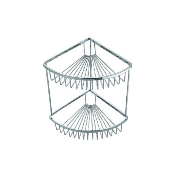 Kartell K-Vit Wire Work Double Corner Basket - Chrome